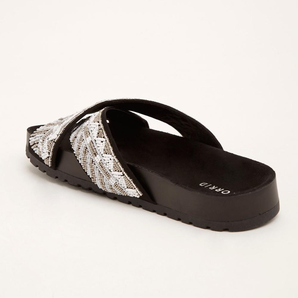 Torrid Beaded Sandals UPICK Flip Flops Slide Shoes_2